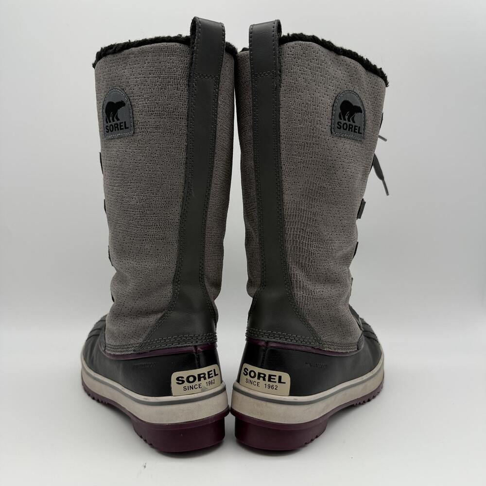 Sorel Tivoli Waterproof Winter Snow Boots Womens Gray Size 10 - Picture 6 of 11